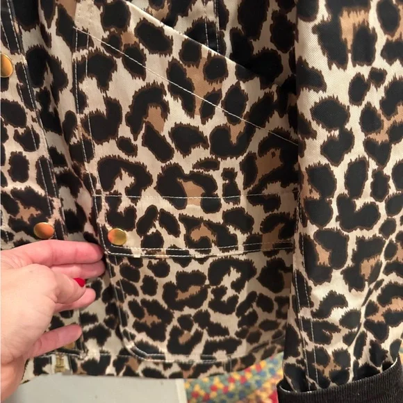 J. Crew Barn Jacket Leopard Print - Picture 7 of 11